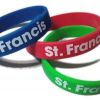 *St. Francis School wristbands  - by www.School-Wristbands.co.uk