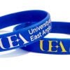 *University of East Anglia wristbands - by www.School-Wristbands.co.uk